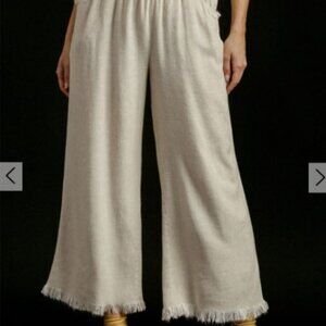 New Plus Boutique Umgee Linen Blend Summer Pants Sizes XL 1XL 2XL